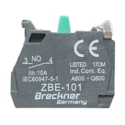 Blocco contatti ausiliari 1NO, 24V/10A 22mm LAY5 Breckner Germany