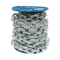 Catena elettrozincata 10x28,5x33,5mm DIN766 10m/rotolo tamburo di plastica