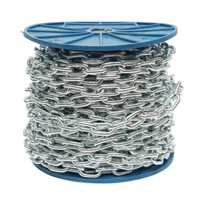 Catena elettrozincata 4,7x19x17mm DIN5685A 30m/rotolo tamburo di plastica