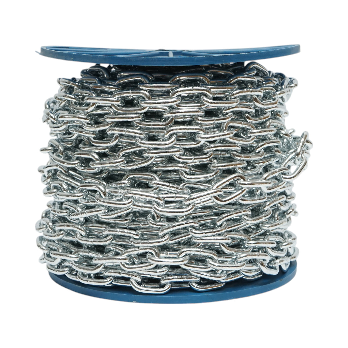 Catena elettrozincata 4,7x19x17mm DIN5685A 30m/rotolo tamburo di plastica