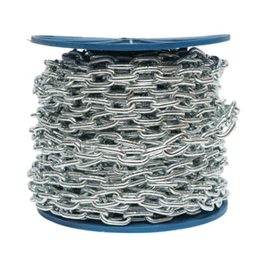 Catena elettrozincata 4,7x19x17mm DIN5685A 30m/rotolo tamburo di plastica