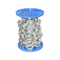 Catena elettrozincata DIN766 fi13 5m/rotolo tamburo di plastica