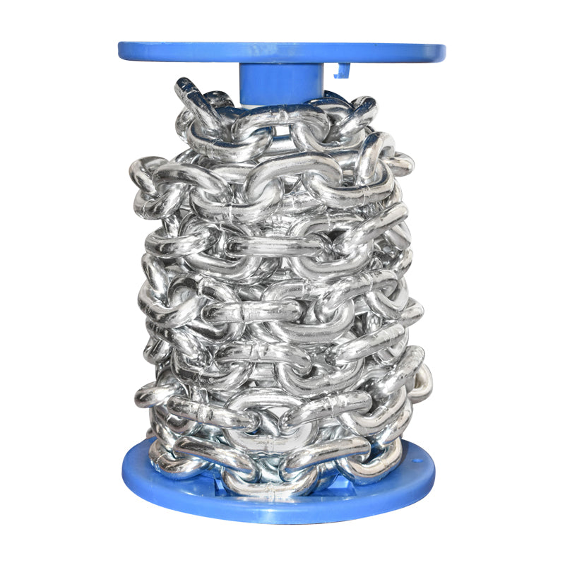 Catena elettrozincata DIN766 fi13 5m/rotolo tamburo di plastica