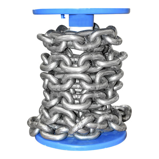 Catena in acciaio DIN766 fi13 5m/rotolo tamburo in plastica