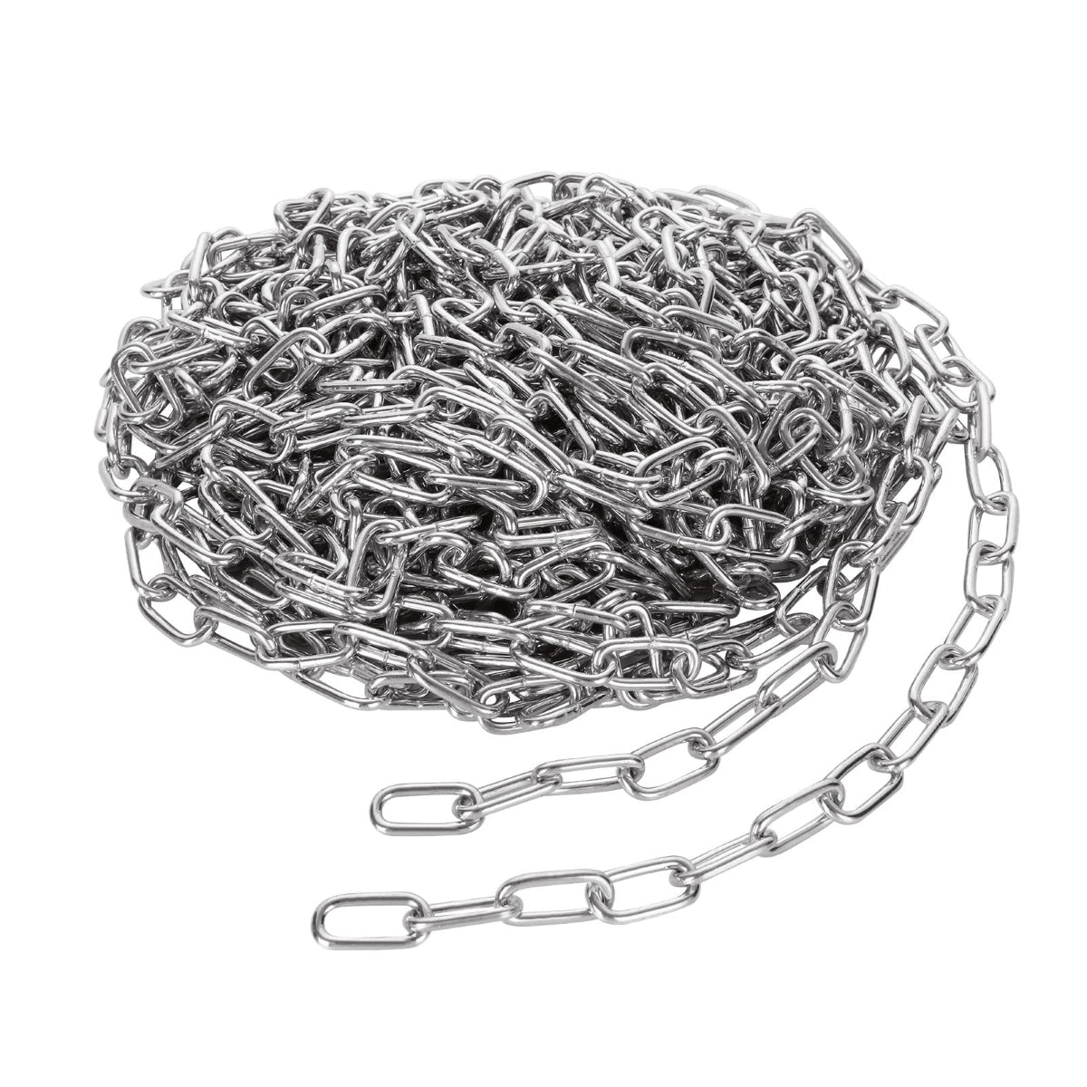 Catena in acciaio zincato a maglie corte 7mm, DIN5685A, 50m