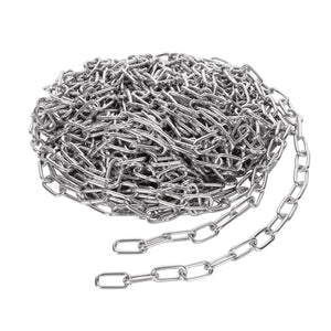 Catena in acciaio zincato a maglie corte 7mm, DIN5685A, 50m