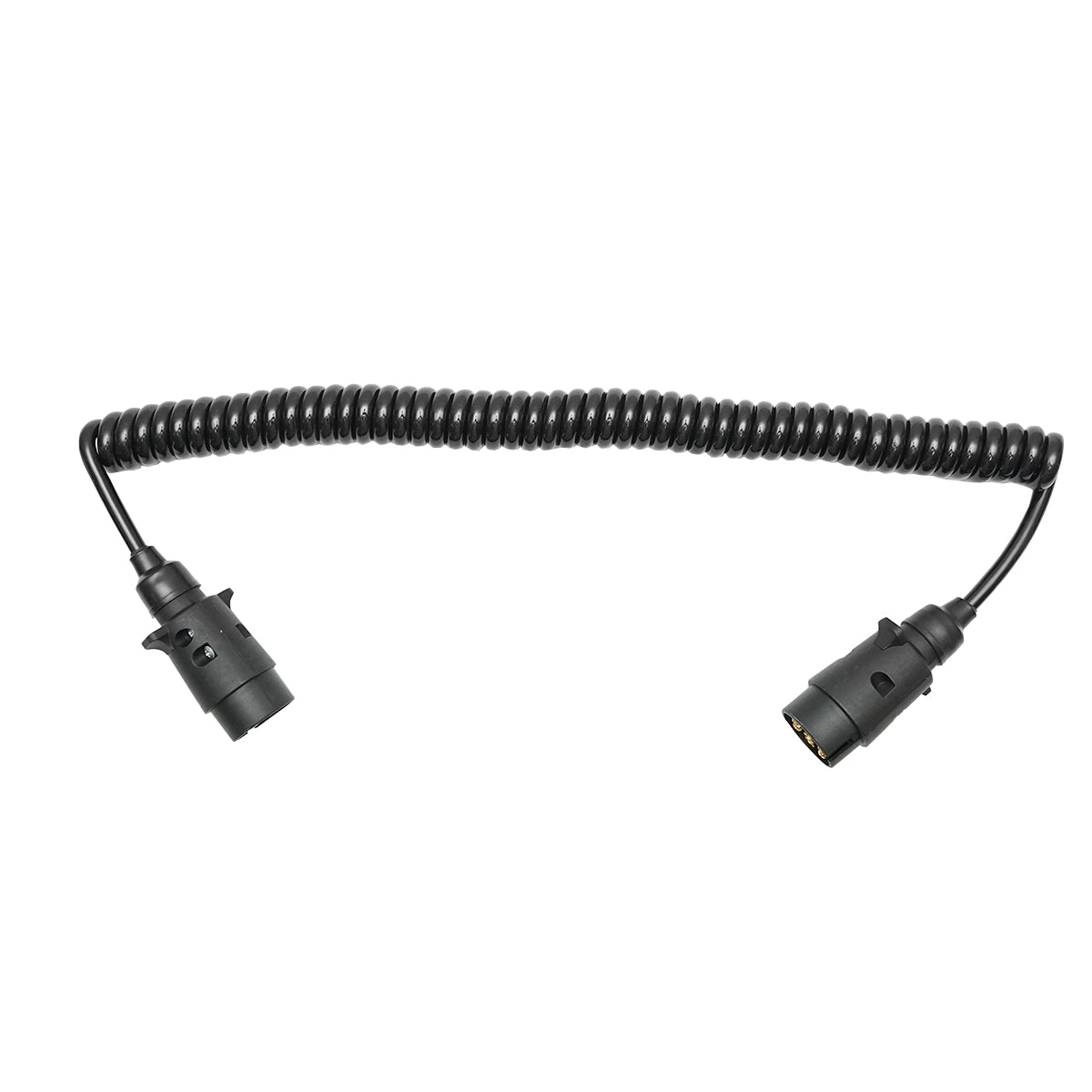 Cavo a spirale da 2,5 m con 2 spine maschio, 7 pin per presa rimorchio auto Breckner Germany