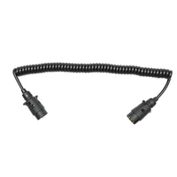 Cavo a spirale da 2,5 m con 2 spine maschio, 7 pin per presa rimorchio auto Breckner Germany