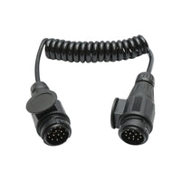Cavo a spirale per rimorchio da 2,2 m con 2 spine maschio a 13 pin, 8 fili Breckner Germany