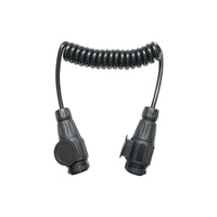 Cavo a spirale per rimorchio da 2,2 m con 2 spine maschio a 13 pin, 8 fili Breckner Germany