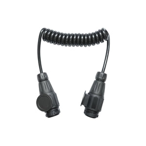 Cavo a spirale per rimorchio da 2,2 m con 2 spine maschio a 13 pin, 8 fili Breckner Germany