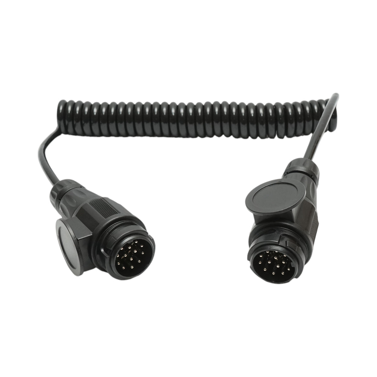 Cavo a spirale per rimorchio da 3,5 m con 2 spine maschio a 13 pin, 8 fili Breckner Germany