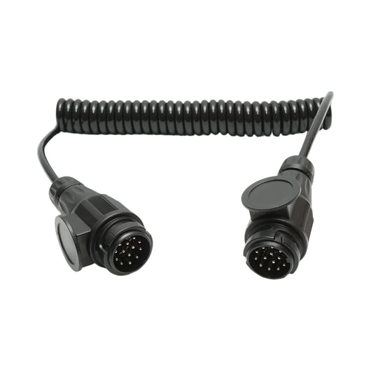 Cavo a spirale per rimorchio da 3,5 m con 2 spine maschio a 13 pin, 8 fili Breckner Germany