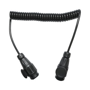 Cavo a spirale per rimorchio da 3,5 m con 2 spine maschio a 13 pin, 8 fili Breckner Germany