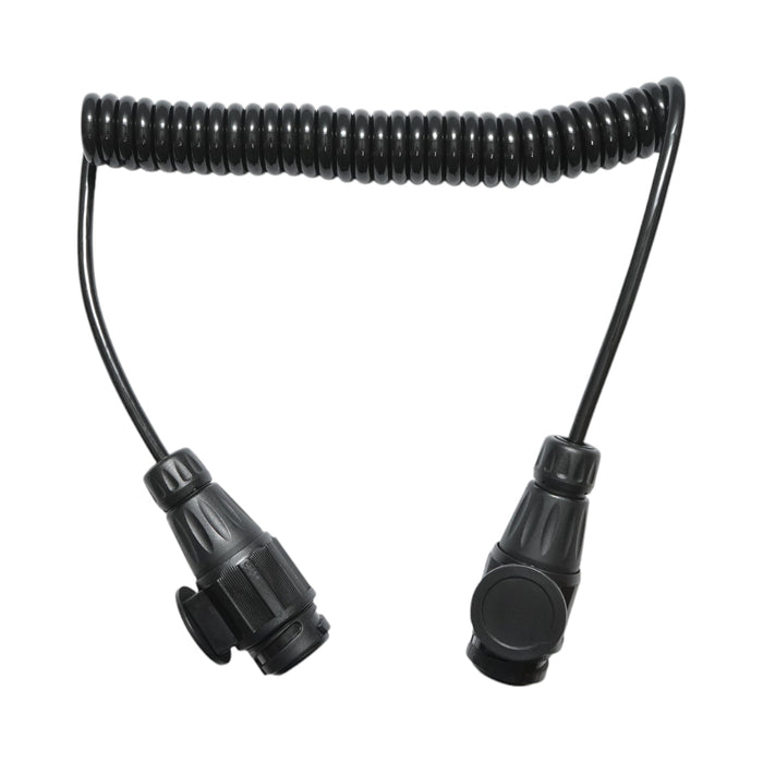 Cavo a spirale per rimorchio da 3,5 m con 2 spine maschio a 13 pin, 8 fili Breckner Germany