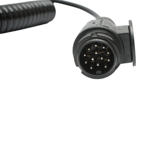 Cavo a spirale per rimorchio da 3,5 m con 2 spine maschio a 13 pin, 8 fili Breckner Germany