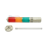 Colonna di segnalazione a LED 12-30V AC con sirena rosso-verde-giallo Breckner Germany