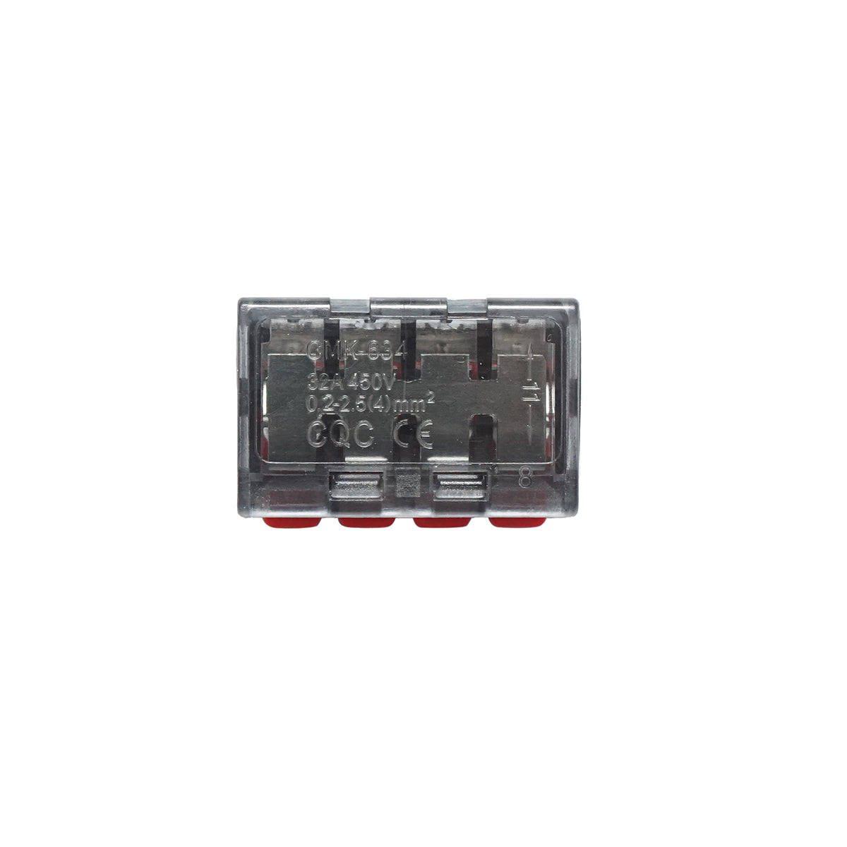 Connettore rapido per cavo 32A 450V, 4 poli 0,2-4mm Leader