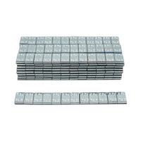 Contrappesi autoadesivi grigio chiaro per equilibratura ruote Fe 60g (5gx12 pz) 100 strisce/scatola