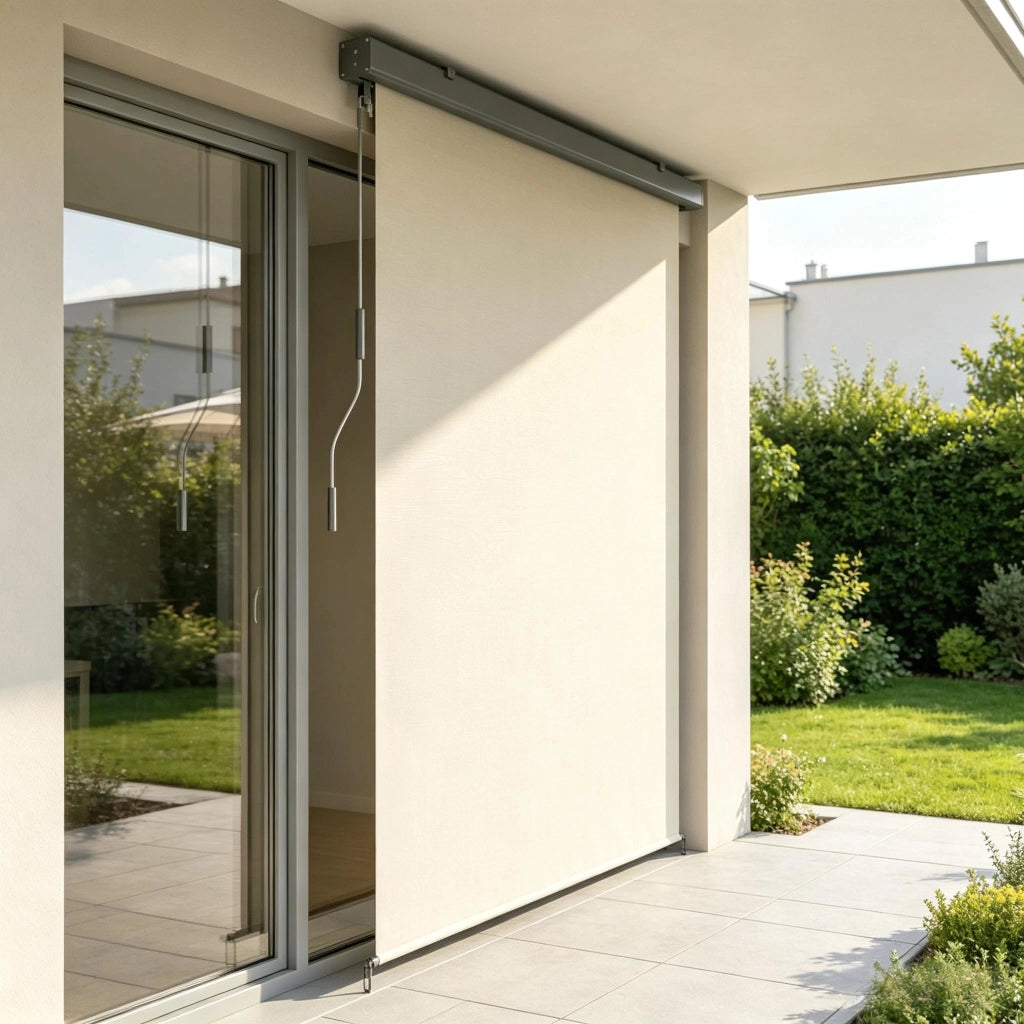 Tenda da sole verticale per porte balcone, oscurante. Solo con tenda a rullo.