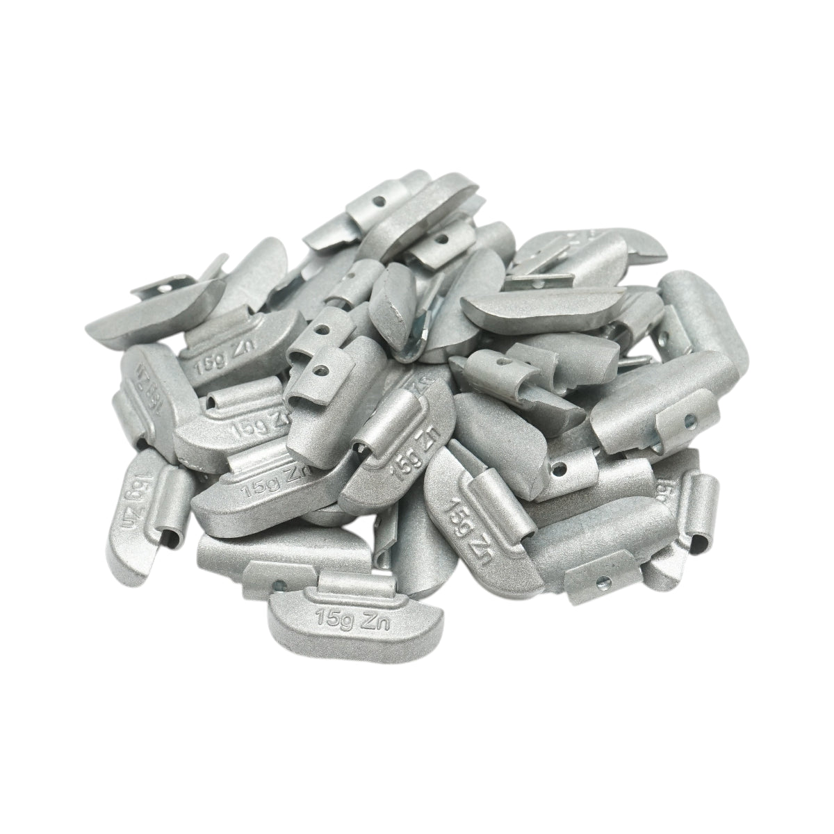 Contrappesi in zinco da 15 g per equilibratura ruote, 100 pezzi/scatola