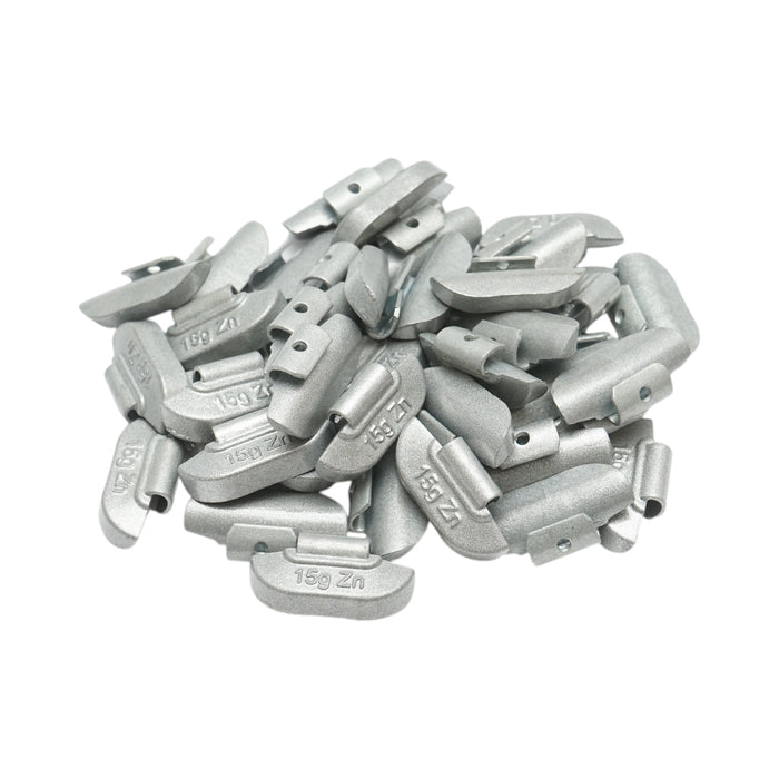Contrappesi in zinco da 15 g per equilibratura ruote, 100 pezzi/scatola