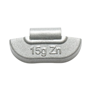 Contrappesi in zinco da 15 g per equilibratura ruote, 100 pezzi/scatola