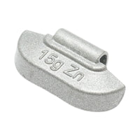 Contrappesi in zinco da 15 g per equilibratura ruote, 100 pezzi/scatola