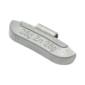 Contrappesi in zinco da 25 g per equilibratura ruote, 50 pezzi/scatola