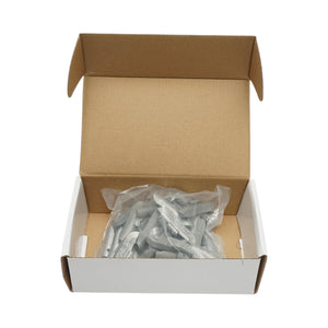 Contrappesi in zinco da 30 g per equilibratura ruote, 50 pezzi/scatola