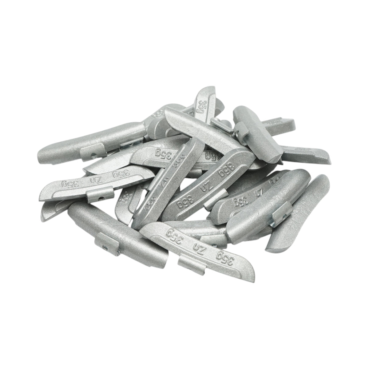 Contrappesi in zinco da 35 g per equilibratura ruote, 50 pezzi/scatola