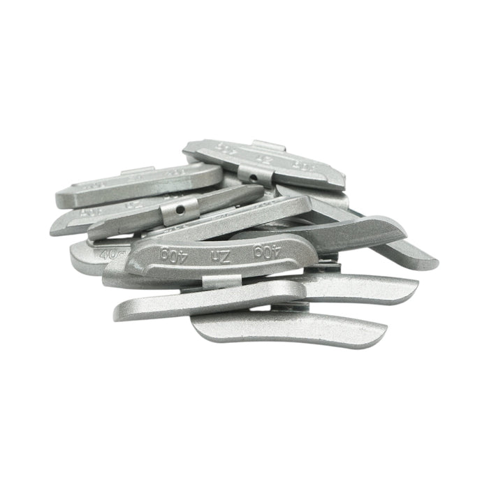 Contrappesi in zinco da 40 g per equilibratura ruote, 50 pezzi/scatola