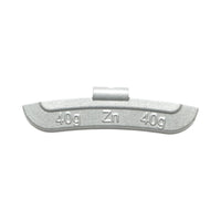 Contrappesi in zinco da 40 g per equilibratura ruote, 50 pezzi/scatola