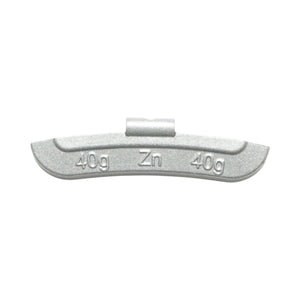 Contrappesi in zinco da 40 g per equilibratura ruote, 50 pezzi/scatola