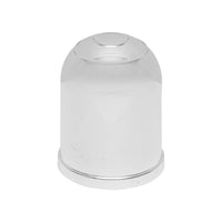 Copertura argentata per gancio di traino con tappo in metallo fi 50mm