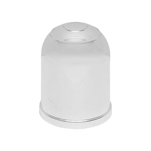 Copertura argentata per gancio di traino con tappo in metallo fi 50mm