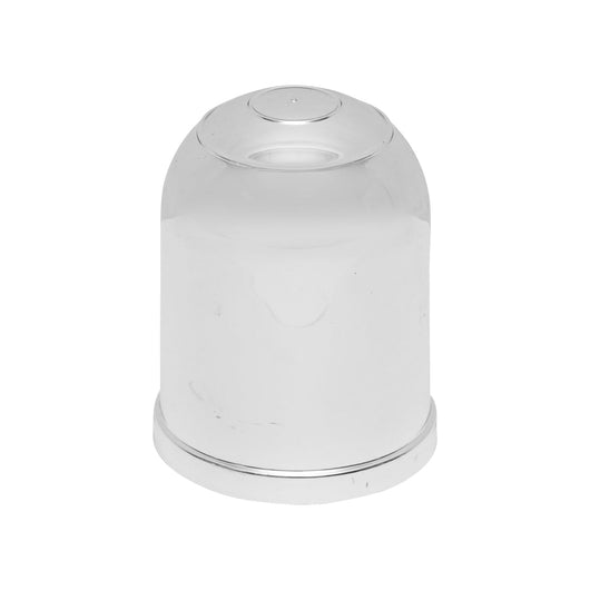 Copertura argentata per gancio di traino con tappo in metallo fi 50mm