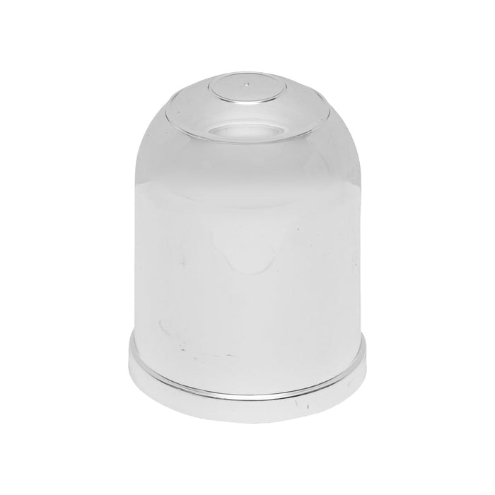 Copertura argentata per gancio di traino con tappo in metallo fi 50mm