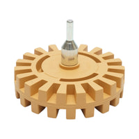 Disco in gomma per la rimozione di adesivi e adesivi