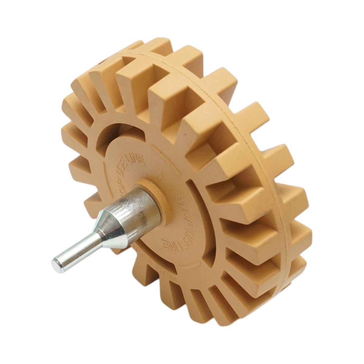 Disco in gomma per la rimozione di adesivi e adesivi