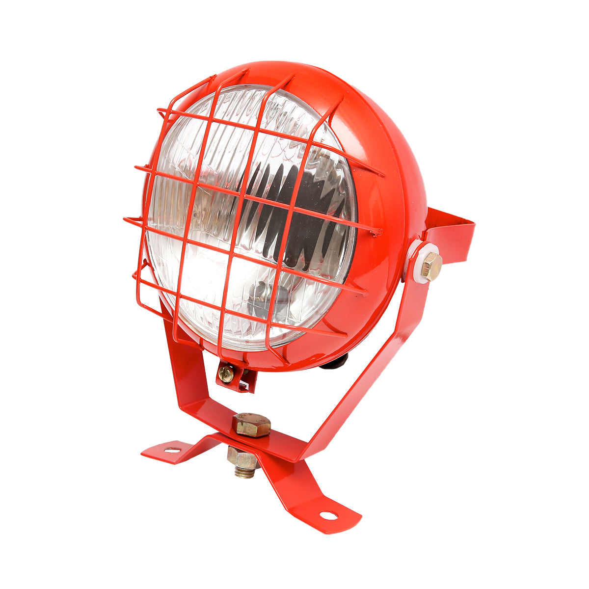 Faro da lavoro arancione orientabile, proiettore con interruttore per trattore o macchina agricola 12V Breckner Germany