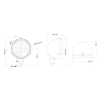 Faro da lavoro universale, faretto per trattori e attrezzature agricole 12V Breckner Germany