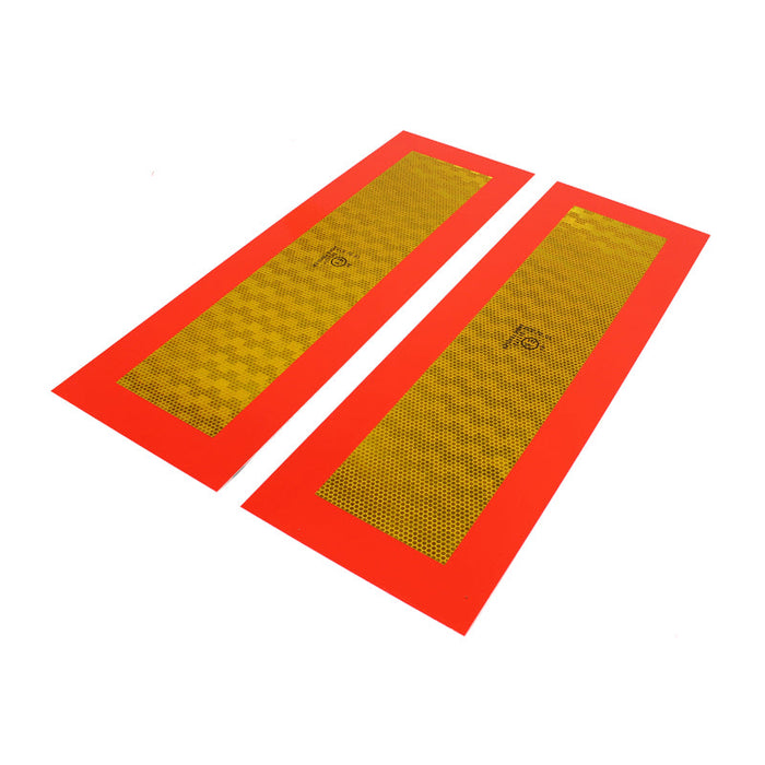 Foglio riflettente rettangolare per rimorchio/set 595x195mm