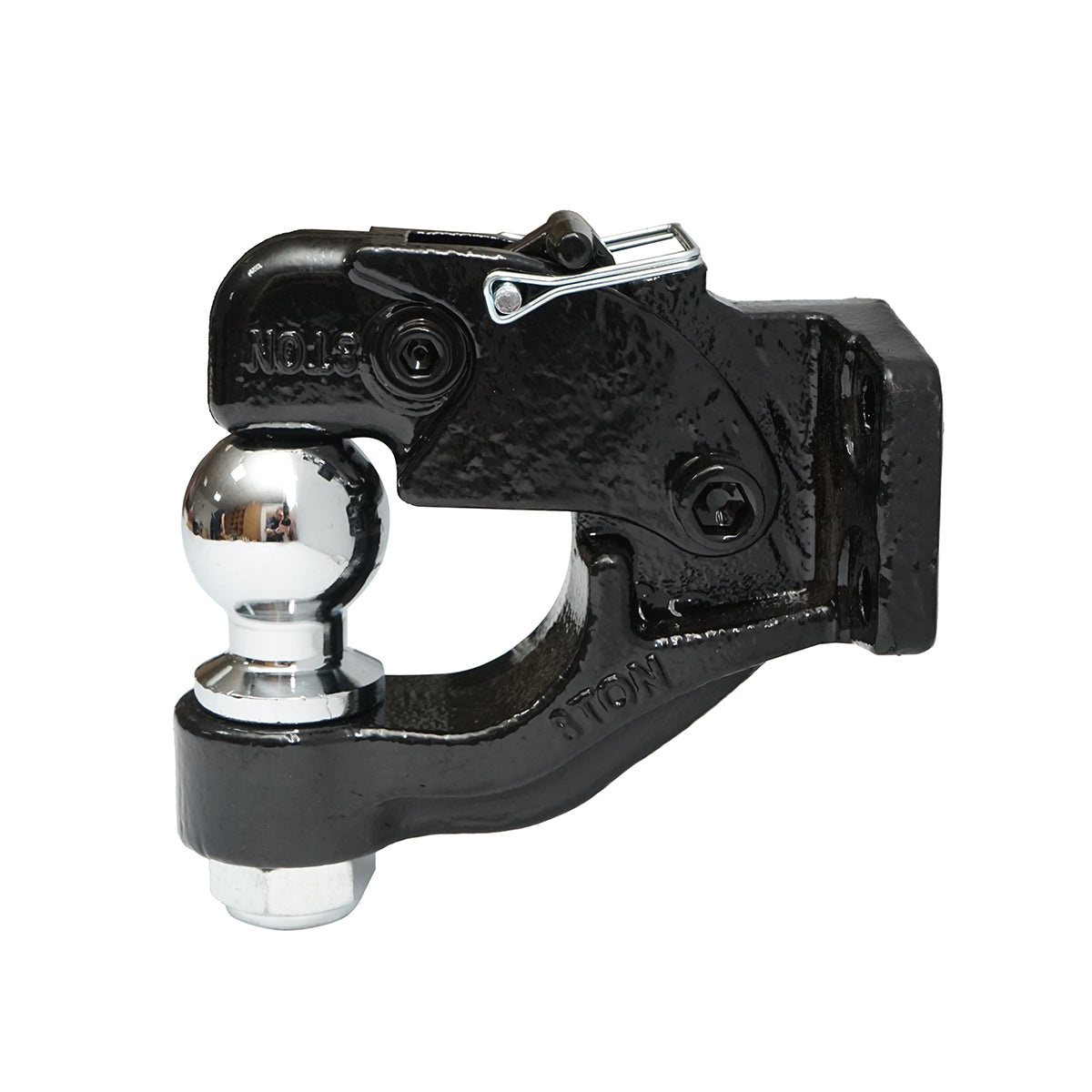 Gancio di traino con bullone, sfera e fermo di sicurezza, peso massimo 2700 Kg Breckner Germany