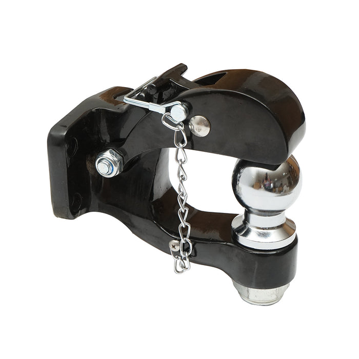 Gancio di traino con bullone, sfera e fermo di sicurezza, peso massimo 3000Kg