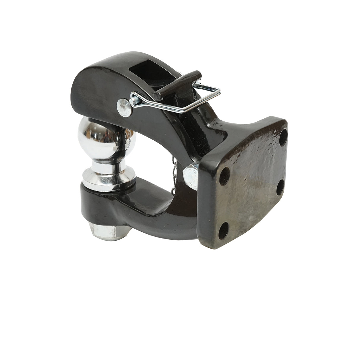 Gancio di traino con bullone, sfera e fermo di sicurezza, peso massimo 3000Kg