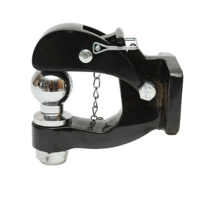 Gancio di traino con bullone, sfera e fermo di sicurezza, peso massimo 3000Kg