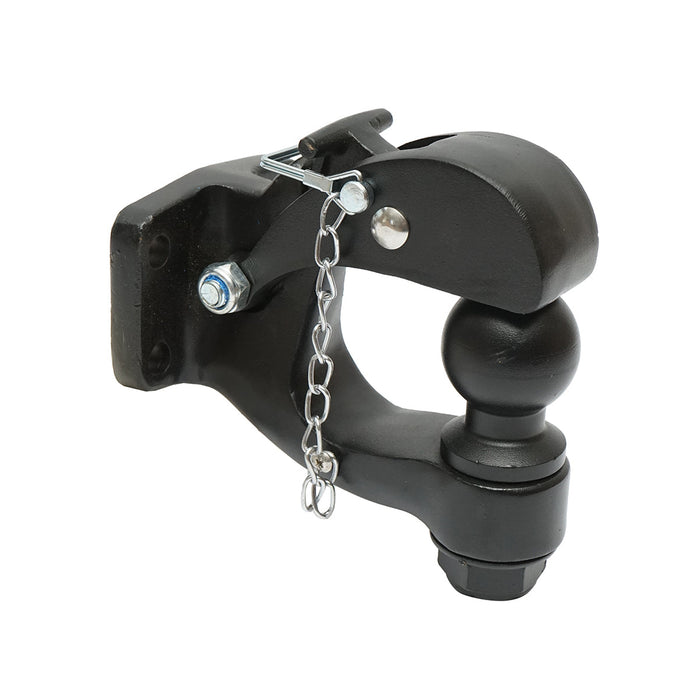 Gancio di traino con bullone, sfera e fermo di sicurezza, peso massimo 3000Kg