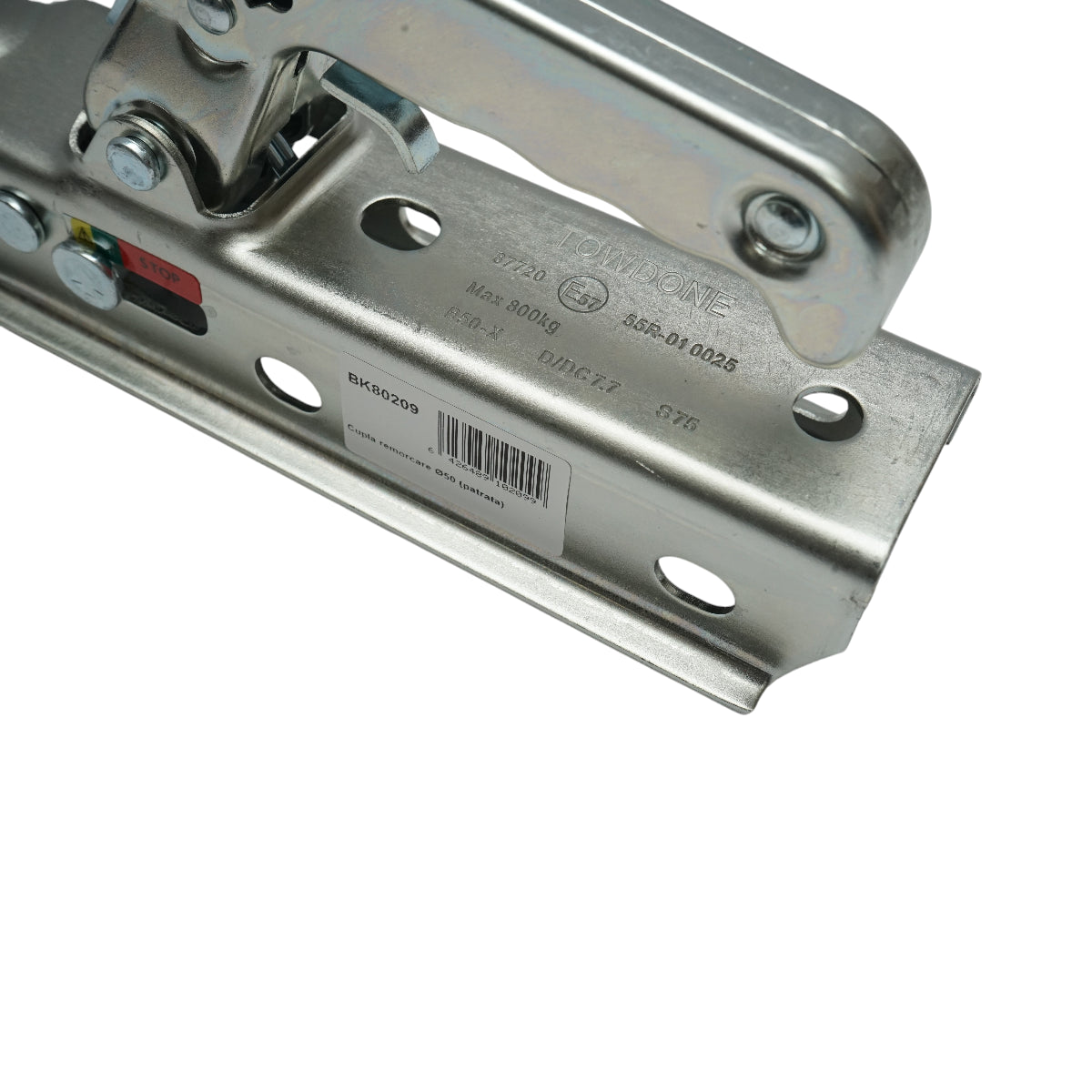 Gancio di traino quadrato fi50 peso massimo supportato 800Kg