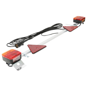 Gancio di traino regolabile 1-1,6 m con lampade, cavo 2,5/6 m e spina a 7 poli Breckner Germany